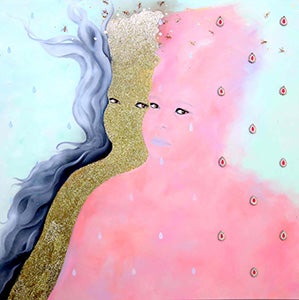 Image of art piece Liminal Beings by Saba Taj.