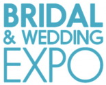 Bridal & Wedding Expo written in blue text on a white background