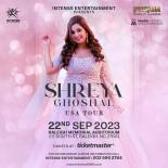 2023 tour artwork for Shreya ghoshal