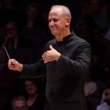 Photo of conductor with baton