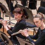 Photo of two women playing flutes