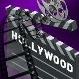 Drawing of film strip and film reel 