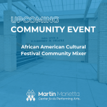 African American Cultural Festival Community Mixer promotional photo with background as Fletcher Opera Theater