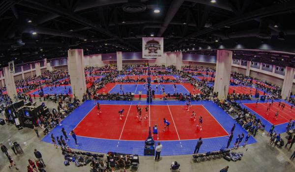 City of Oaks Volleyball Tournament in the Exhibit Hall
